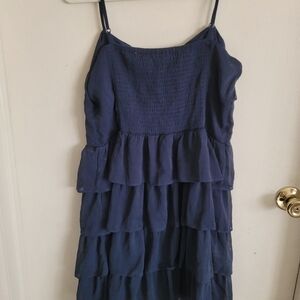 Aeropostale Deep Blue Smocked Dress